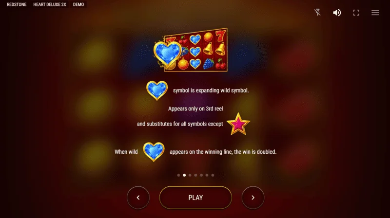 Heart Deluxe 2x - symboler: sjua, klocka, frukter